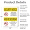 Signmission Knives Weapons Banned Bilingual OSHA Security Notice Sign, Plastic, 10in W x 14in L, 2PK OS-2PACK-SN-P-1014-L-11555 - alternate 2